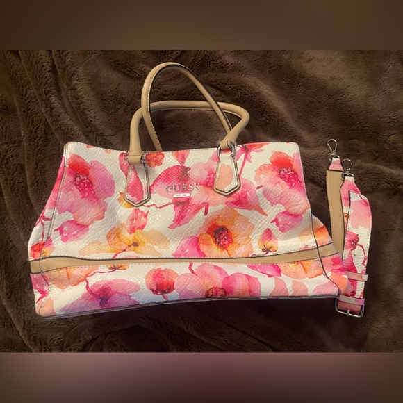 Guess floral purse with shoulder strap - Picture 1 of 11